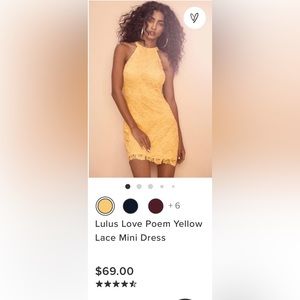 Lulu’s Yellow Lace Dress